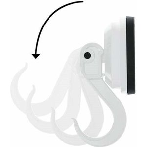 Benson Ophanghaak met zuignap - wit - Ø 35 mm - set van 2 stuks - draagvermogen 2 kg