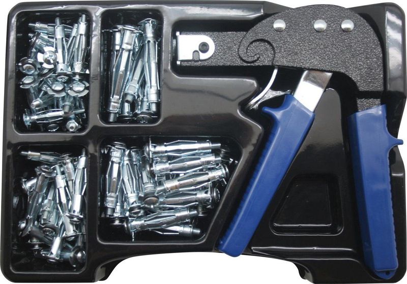 Hofftech Complete hollewand ankerset - 72-delig - inclusief tang en opbergkoffer