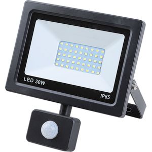 Hofftech LED Straler - Bouwlamp Smd met Sensor - 30 Watt - IP65