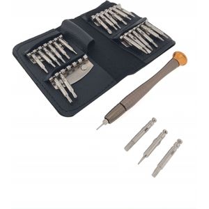 Hofftech Precisie schroevendraaierset - magnetisch - 25-delig - met kunstleren etui