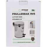 Pedaalemmer - Rood - Kunststof - 30 Liter