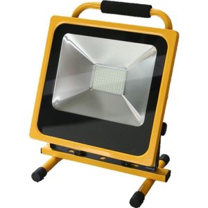 Hofftech Oplaadbare LED bouwlamp - 50 watt - 3500 lumen - waterdicht - met autolader