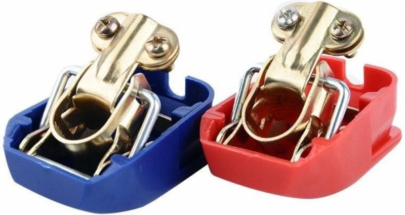 Benson Accupoolklemmen set - snelsluiting - plus en min pool - met beschermkapjes