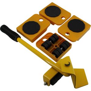 Benson Meubelrollers met hefboom - 4 stuks - anti-slip - 150 kg draagkracht - compact en veelzijdig