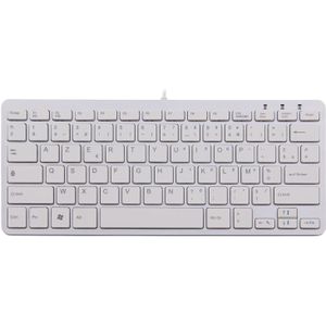 R-Go Tools Compact R-Go toetsenbord,AZERTY (FR), bedraad, wit