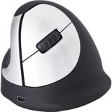 r-go HE Ergo Vertical Mouse Größe M links Maus ergonomisch kabellos schwarz, silber
