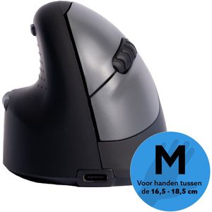 R-Go HE ergonomische muis, medium, draadloos, voor linkshandigen