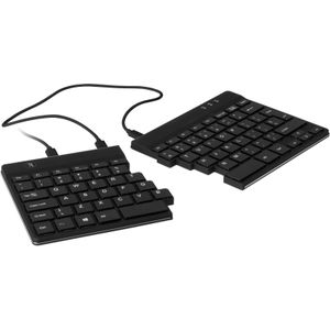 R-Go Tools RGOSP-USWIBL Split Break Ergonomisch Toetsenbord, Gesplitste toetsenbord, Compact, Met pauze indicator, QWERTY (US) Layout, Bedraad, Zwart
