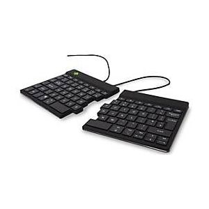 R-Go Split Ergonomische Tastatur, QWERTY (UK), schwarz, drahtgebundenen - Tastatur - QWERTY - GB - Schwarz