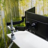 R-Go Tools Caparo 4 - Dubbele Monitor Arm - 17-32 Inch - Uitbreidbaar - Verstelbaar