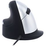 R-Go Tools - HE Break - Muis - Zilver - Linkshandig - Bedraad