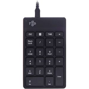 R-Go Numpad Break, Met pauzesoftware, Numeriek toetsenbord , Bedraad, Zwart