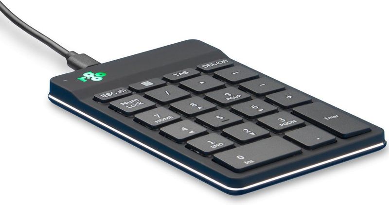 R-Go Numpad Break, Met pauzesoftware, Numeriek toetsenbord , Bedraad, Zwart