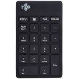 R-GO Tools Numpad Break Numeriek toetsenbord Kabelgebonden Ergonomisch, Geluidsarme toetsen Zwart