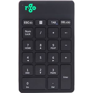 R-GO Tools Numpad Break Numeriek toetsenbord Kabelgebonden Ergonomisch, Geluidsarme toetsen Zwart