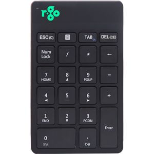 R-Go Tools RGOCONMWLBL Digitaal toetsenbord Universeel Bluetooth Zwart