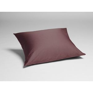 Yumeko kussensloop katoen satijn roze bruin Bio, eco & fairtrade 1 stuk