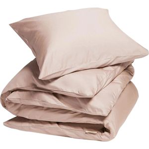 Yumeko overtrekset katoen satijn dusty roze 140x220 + 1/60x70