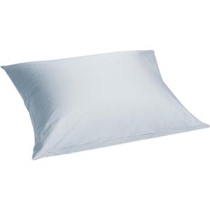 Yumeko kussensloop katoen satijn sky blauw 50x60 - Bio, eco & fairtrade - 1 stuk