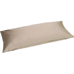 Yumeko kussensloop katoen satijn warm taupe Bio, eco & fairtrade 1 stuk