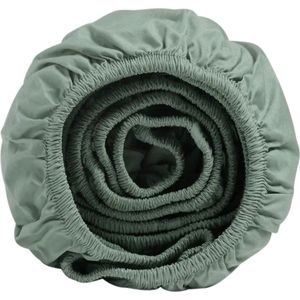 Yumeko - Hoeslaken - Jade Groen - 100% Biologisch Katoen