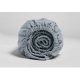 Yumeko hoeslaken gewassen linnen dusk blauw 180x200x30 - Biologisch & ecologisch