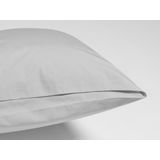 Yumeko kussensloop percal misty grijs 50x60 - Bio, eco & fairtrade - 1 stuk
