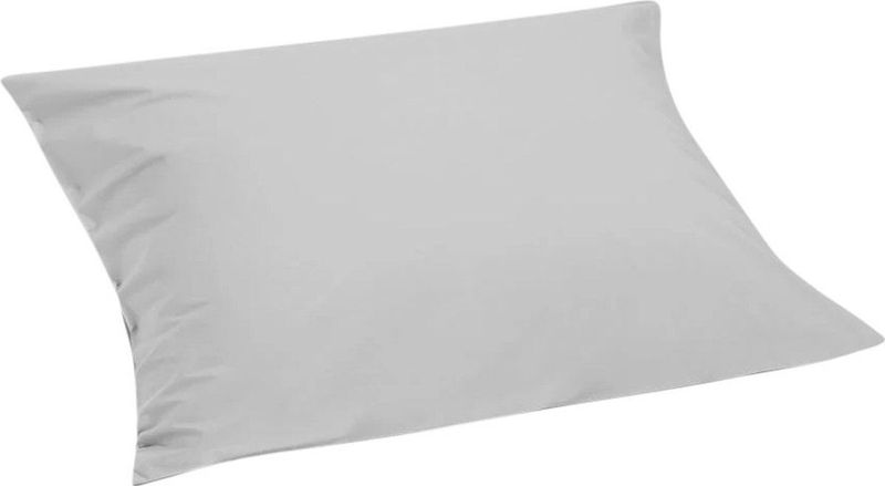 Yumeko kussensloop percal misty grijs 50x60 - Bio, eco & fairtrade - 1 stuk