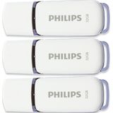 Philips FM32FD70E - USB 2.0 32GB - Snow Edition - Grijs - 3 stuks