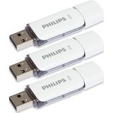 Philips FM32FD70E - USB 2.0 32GB - Snow Edition - Grijs - 3 stuks
