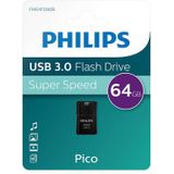 Philips FM64FD90B - USB 3.0 64GB - Pico - Zwart