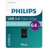 Philips FM64FD90B - USB 3.0 64GB - Pico - Zwart