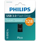 Philips FM12FD90B Pico Edition - 128 GB - USB 3.0 - Keychain - Zwart