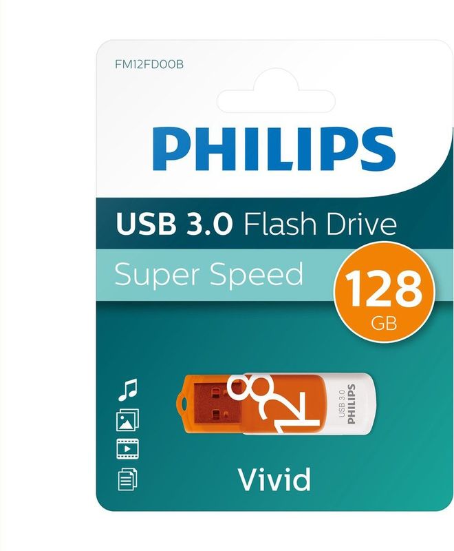 Philips FM12FD00B - USB 3.0 128GB - Vivid - Bruin