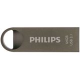 Philips FM64FD165B Moon Edition - 64 GB - USB 3.1 - Aluminium - Antraciet