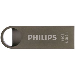 Philips FM64FD165B Moon Edition - 64 GB - USB 3.1 - Aluminium - Antraciet