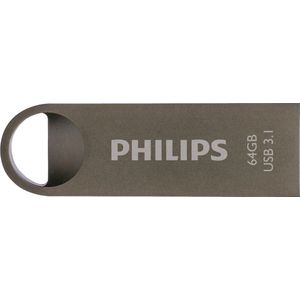 Philips FM64FD165B Moon Edition - 64 GB - USB 3.1 - Aluminium - Antraciet