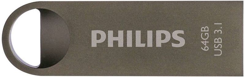 Philips FM64FD165B Moon Edition - 64 GB - USB 3.1 - Aluminium - Antraciet