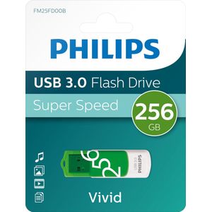 Philips FM25FD00B USB Stick - 256GB - 3.0 USB Type-A 3.2 - Vivid Edition - Spring Green