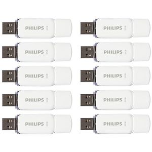 Philips Snow Edition 2.0 USB flash drive 10x 32 GB voor PC, laptop, computer gegevensopslag, leessnelheid tot 23 MB/s