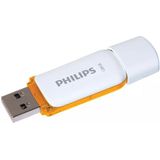 Philips FM12FD70B USB Stick Flash Drive - 128 GB - USB 2.0 - Snow Edition - Sunrise Orange - Wit