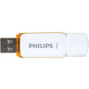 Philips FM12FD70B USB Stick Flash Drive - 128 GB - USB 2.0 - Snow Edition - Sunrise Orange - Wit