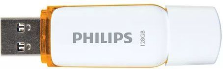 Philips FM12FD70B USB Stick Flash Drive - 128 GB - USB 2.0 - Snow Edition - Sunrise Orange - Wit