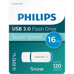 Philips FM16FD75B - USB 3.0 16GB - Snow - Blauw