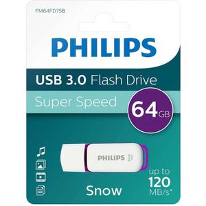 Philips FM64FD75B USB Stick - 64GB - USB 3.0 - Snow Edition - Magic Purple