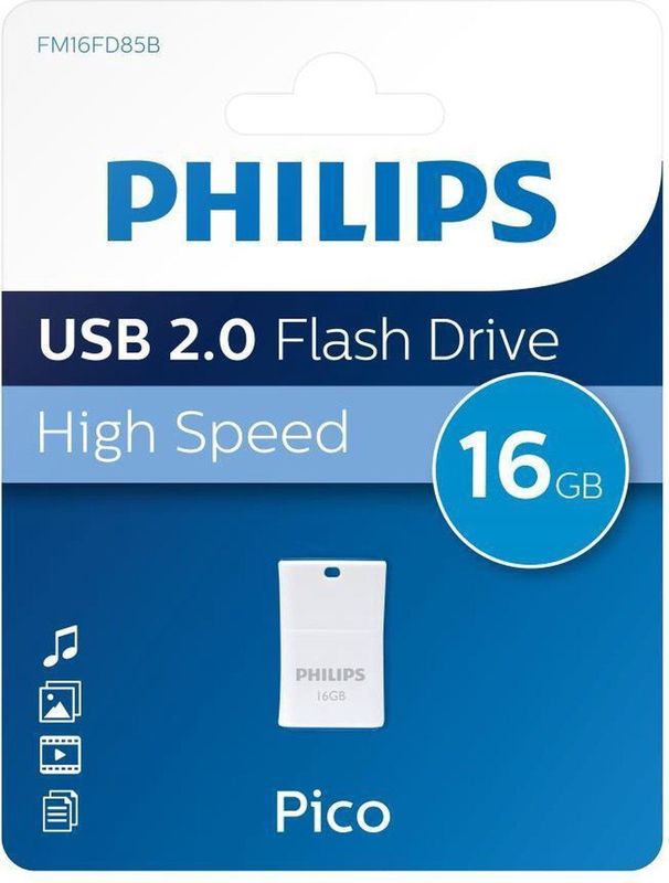 Philips FM16FD85B - USB 2.0 16GB - Pico - Blauw