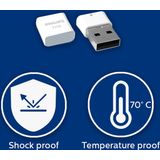 Philips FM32FD85B - USB 2.0 32GB - Pico - Grijs