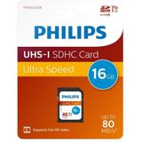 Philips FM16SD45B - SDHC kaart 16GB - Class 10 - UHS-I U1