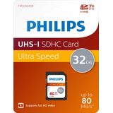 Philips FM32SD45B - SDHC kaart 32GB - Class 10 - UHS-I U1