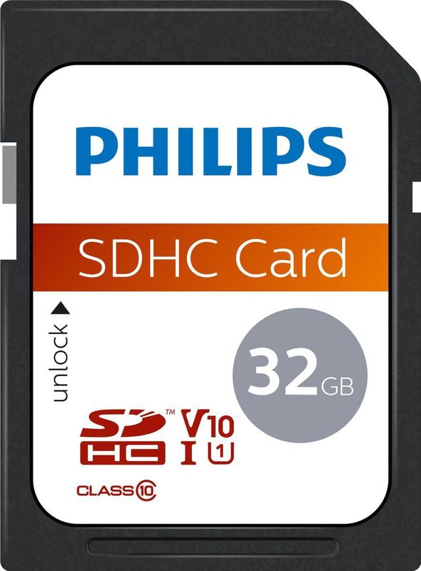 Philips FM32SD45B - SDHC kaart 32GB - Class 10 - UHS-I U1